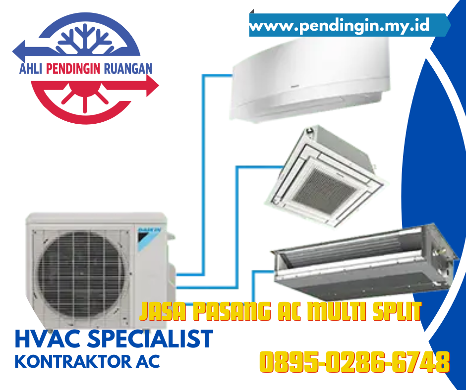 Jasa Pasang AC Multi Split, Jasa Pasang AC Multi Split Murah, Pasang AC Multi Split, AC Multi Split, sistem AC Multi Split